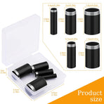 5 Sizes Round Hole Punch, Hollow Punch Cutter Tool Set with Storage Case, Leather Craft Tools Kit for Handmade DIY Craft Hole Punch Black  5 pcs  Black  5 pcs