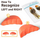 Dr. Scholl's Shoe Filler Inserts - Toe Cushions Make Shoes Fit, Half-Sizes Adjust Too Big for High Heels, Dress, Casual & Flats - 2 Pairs (Orange - Round) Orange  Orange - Front View