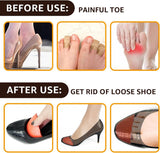 Dr. Scholl's Shoe Filler Inserts - Toe Cushions Make Shoes Fit, Half-Sizes Adjust Too Big for High Heels, Dress, Casual & Flats - 2 Pairs (Orange - Round) Orange  Orange - Top-Down View