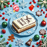Christmas Silicone Molds, 12 Cavities Christmas Chocolate Mold Deep, 3D Christmas Trees Christmas Stockings Gingerbread Man Silicone Molds for Baking Chocolate Candy Cake Jelly Cookie Green  Green