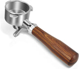 54mm Portafilter Compatible with Breville BES870/878/880/876 Series,Espresso Double Spouts Portafilter with 3 Ear & Stainless Steel Basket