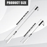 Extendable Shoe Horn, Premium Stainless Steel Adjustable Handle Shoe Lifter with Long Handle Shoehorn Telescopic Travel Shoe Helper Shoe Aid Tools for Women Men Seniors - Side View