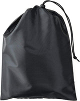 Shower Bag Tote, Mesh Caddy Toiletry Organizer 12”L x 9”W, Compact and Lightweight With Suction Cup, Cord for Hanging, Zipper and Drawstring Pouch 14”L x 10”W, Black Black - Top-Down View