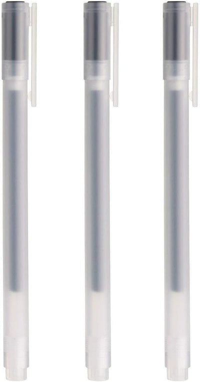 Gel Ink Ball Point Pen, Black, 0.38mm, Pack of 3 (Japan Import) Black