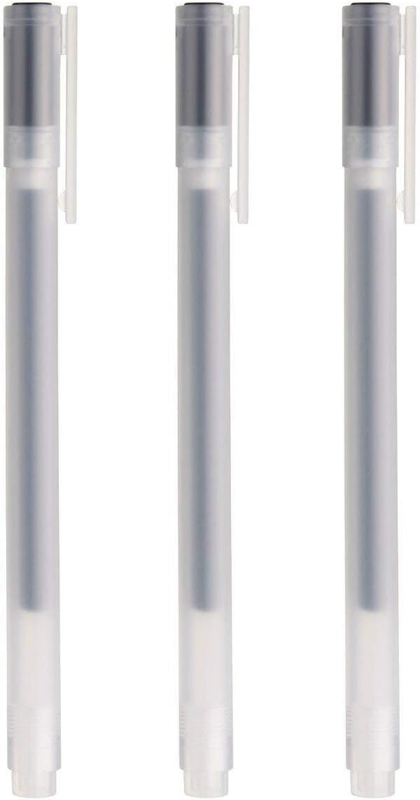 Gel Ink Ball Point Pen, Black, 0.38mm, Pack of 3 (Japan Import) Black