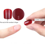 Red Press on Nails Coffin Shape Fake Nails Long False Nails with Cat Eye Design Glitter Glue on Nails for Women 24PCS 522 red 0.04 Fl Oz (Pack of 24) - Top-Down View