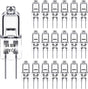 G4 halogen lamps 10W 12V - Warm white - 20-pack 10W 20pcs 10W