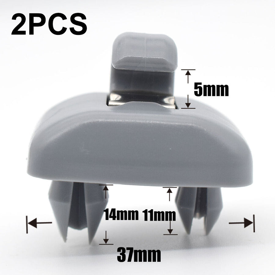 2x Sun Visor Clip Hook Mount Holder Compatible with Audi A1 A3 A4 A5 Q3 Q5 B6 B7 B8