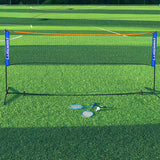 Portable Foldable Standard Professional Badminton Net Indoor Outdoor White 5.1m - Close-Up Angle