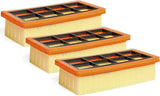 Compatible with Kärcher AD 3200 AD 3 Premium AD 4 Premium Vacuum 3-Pack Flat Pleated Filters 6.415-953.0