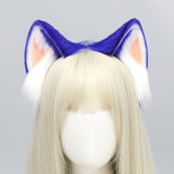 Comic show stage performance cosplay props blue Sonic the Hedgehog ears headband - Front View