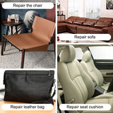 Self-Adhesive Repair Patch Faux Leather 50x138 cm Black - Close-Up Angle