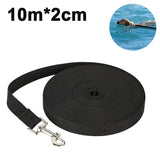 Training Leash for Small and Medium Dogs, Dog Leash for Dog/Puppy for Recall Training, Camping-Black 10*2M_max - Front View