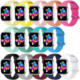 Soft Silicone Sports Bands Compatible with Apple Watch 40mm 38mm 41mm Series 7/6/5/4 Women Men