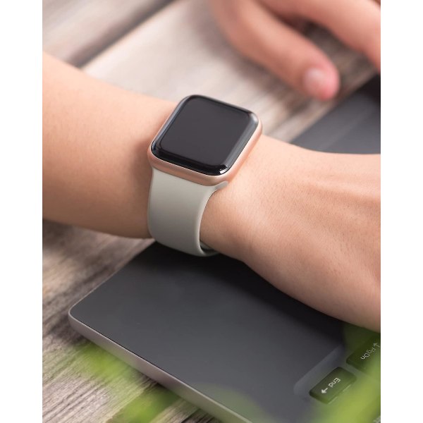 Soft Silicone Sports Bands Compatible with Apple Watch 40mm 38mm 41mm Series 7/6/5/4 Women Men