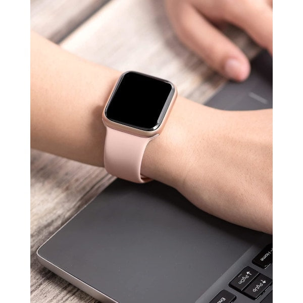 Soft Silicone Sports Bands Compatible with Apple Watch 40mm 38mm 41mm Series 7/6/5/4 Women Men