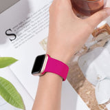 Soft Silicone Sports Bands Compatible with Apple Watch 40mm 38mm 41mm Series 7/6/5/4 Women Men - 45-Degree Angle