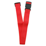Red Luggage Straps 2-Pack with Metal Luggage Tags Adjustable Suitcase Strap Set