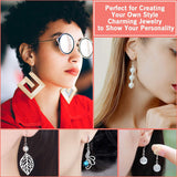 925 Silver Earring Hooks for Jewelry Making, Hypoallergenic Earring Hooks Accessories, 100 Earring Hooks, 150 Ear Plugs, SQBB - 45-Degree Angle