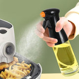 Olive Oil Cooking Spray 200ml Bottle for Air Fryer, Salad, BBQ, Pasta - Kitchen Accessories - 45-Degree Angle