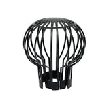 4-Pack Plastic Downspout Protectors - Compatible with Various Downspouts, Prevents Blockages from Leaves, Moss, Mud, Debris, 4 Units - Front View