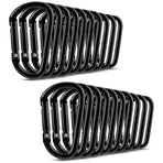 20 pcs Small Carabiners, Multifunctional Aluminum D-ring Clips_max