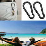 20 pcs Small Carabiners, Multifunctional Aluminum D-ring Clips_max