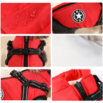 Waterproof Dog Winter Jacket with Harness Pink Size S Fleece Lined Zipper