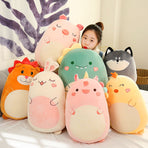 Squishmallow Kawaii Plush Pillow Doll 80cm Dinosaur Unicorn Rabbit Soft Stuffed Animal
