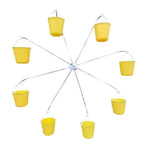 Bird Feeder Carousel Toy With Water Bottle and Food Dish