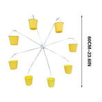 Bird Feeder Carousel Toy With Water Bottle and Food Dish