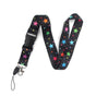 Smooth Sunflower, Stars Lanyard Black