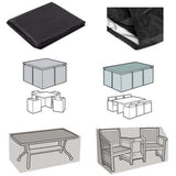 Rectangular Cover Waterproof Cover Outdoor Furniture Cover Waterproof Tarpaulin Oxford Clo - Top-Down View