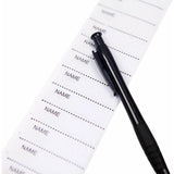 200 pcs iron-on labels woven labels Name labels with names to write labels School name labels, white，Fonepro