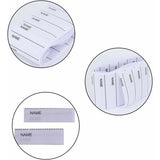 200 pcs iron-on labels woven labels Name labels with names to write labels School name labels, white，Fonepro