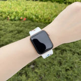 Compatible with Apple Watch Wristband Apple Watch Ultra 2 Series 9 8 SE 7 6 5 4 3 45mm 49mm 44mm 40mm 41mm 42mm Black Purple 11 SM - Rear View
