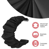 Compatible with Samsung Galaxy Watch Band 40mm 44mm 42mm Classic Scrunchies Bracelet Black Galaxy Watch 4 6 - 45-Degree Angle