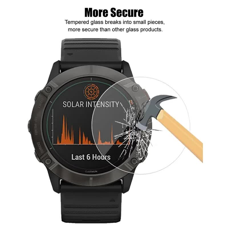 Tempered Glass for Garmin Fenix 7X 7S 7 6X 6S 6 Pro Garmin Fenix 5 5S 5X Plus Screen Protector Film Film Fenix 6S Pro quantity-1pc glass