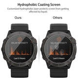 Tempered Glass for Garmin Fenix 7X 7S 7 6X 6S 6 Pro Garmin Fenix 5 5S 5X Plus Screen Protector Film Film Fenix 6S Pro quantity-1pc glass - 45-Degree Angle