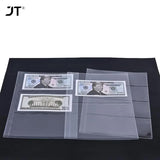 10 pcs/1 pc 3-compartment loose leaf banknote album page collector holder 1pc 3-slot 80x177mm