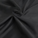 Black Waterproof Mildew Resistant Solid Color Shower Curtain