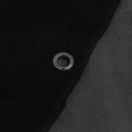 Black Waterproof Mildew Resistant Solid Color Shower Curtain