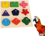 Bird Puzzle Toy Parrot Educational Toys Bird Feeder Wooden Toys B - Front View