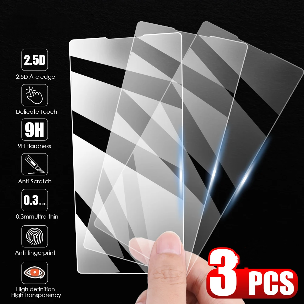 3pcs 0.26mm 2.5D Tempered Glass Screen Protector Compatible with Sony Xperia 1 III