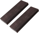 Ebony Wood Blanks 2 pcs High Gloss Fade-Resistant for DIY Musical Instrument Making