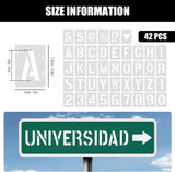 Alphabet Stencils for Capital Letters and Numbers