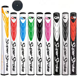 Golf Sport Super Putter Grip, Ultra Thin, Medium Thin, Thick, Black Red, 2 Pack - Front View