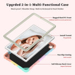 Compatible with Samsung Galaxy Tab A9 Plus 463 Butterfly Shockproof Hybrid Case