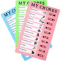 3 pcs checklist board - daily schedule to do list board memo - plastic chores chart with slider portable to do list for