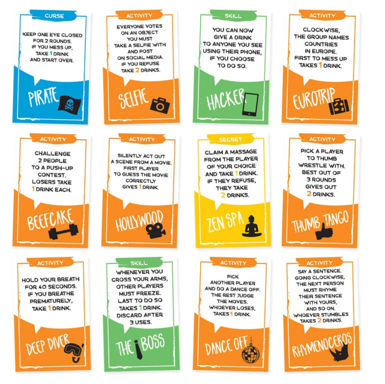 Sotally Tober Drinking Game Full English Adult Drinking Game Card Game